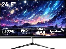 LXZ 24.5” Gaming Monitor 200Hz IPS Full HD 1920x1080 HDMI with Speakers