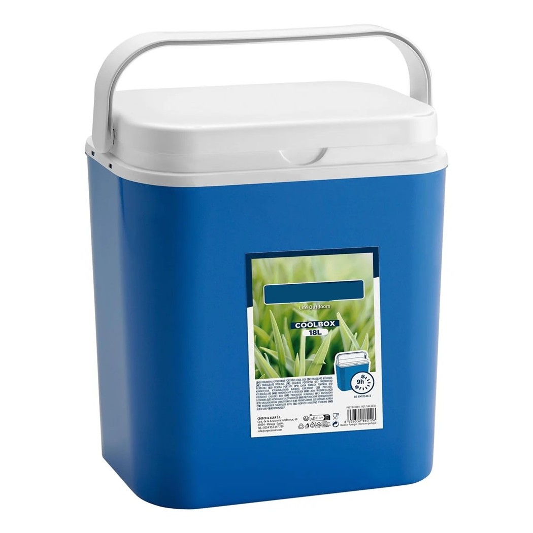 Borsa Frigo Passivo Portatile Blu 18 Lt Isolata Per Campeggio Viaggio Picnic 860