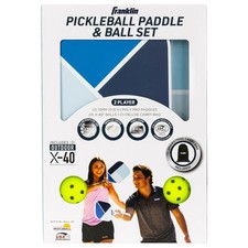 Franklin Sports 2-Player Pickleball Paddle Set - 2 Fiberglass Paddles  2 X-4