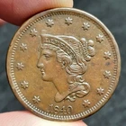 Photo of a 1840-P Large Cent from an eBay listing that sold on Jul 22, 2026