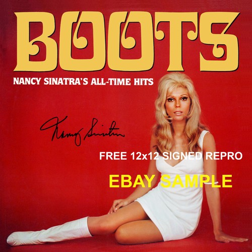 CHOICE OF FREE 12" COVER REPRO w/SEAL MINT NANCY SINATRA BOOTS ALL TIME HITS LP - Picture 6 of 12