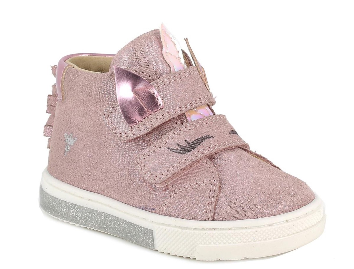 PRIMIGI 4904800 girls pink suede tear-off high sneakers