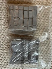 Joy Mangano Huggable Hangers Gray  24 Finger Clips & 24 Cascading mini Hooks