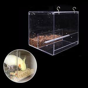 Nice Seed No Mess Bird Feeder Parrot Toys Canary Cockatiel Finch