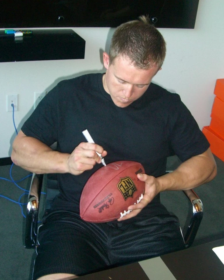 Fútbol americano oficial firmado por Toby Gerhart certificado de autenticidad PSA/DNA juego pelota Vikings Stanford Foto 2 de 4