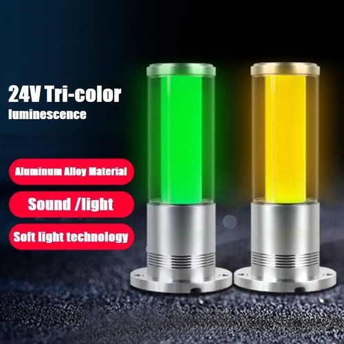 Machine tool Tri-color light alarm LED aluminum alloy sound light with buzzer24V - Picture 1 of 10