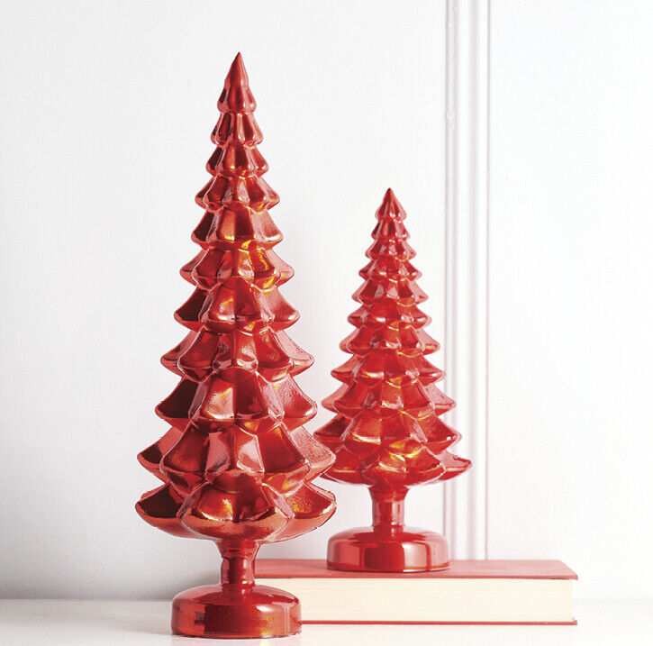 COLORFUL Mantle GLASS TREES Bling SPARKLE Christmas RAZ