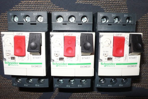 Disjoncteur Moteur Thermique Schneider Electric GV2ME20 - 13 à 18A - Triphasé/Mono - Neuf