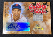Bob Feller Auto /50 Diamond Kings Donruss 2005 Gallery Of Stars GS-2 Cleveland