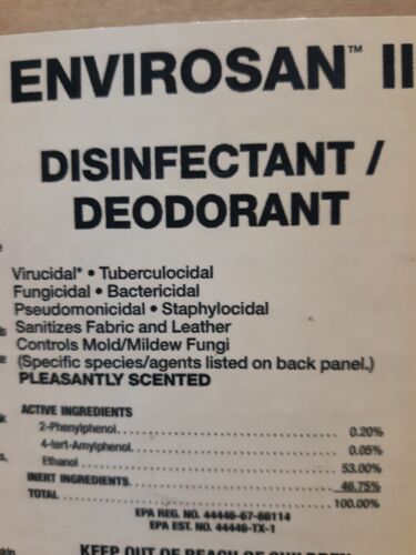 Envirosan II Disinfectant/Deodorant/Sanitizing Spray. 16.5 Ounce Aerosol Can.