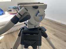 Vinten Vision 3 Fluid Head with 2-Stage Aluminum Tripod Legs Ground Spreader