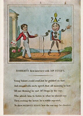 V & A Museum Postkarte - Eine Seite aus einem Kinderbuch (Repro) RR22536