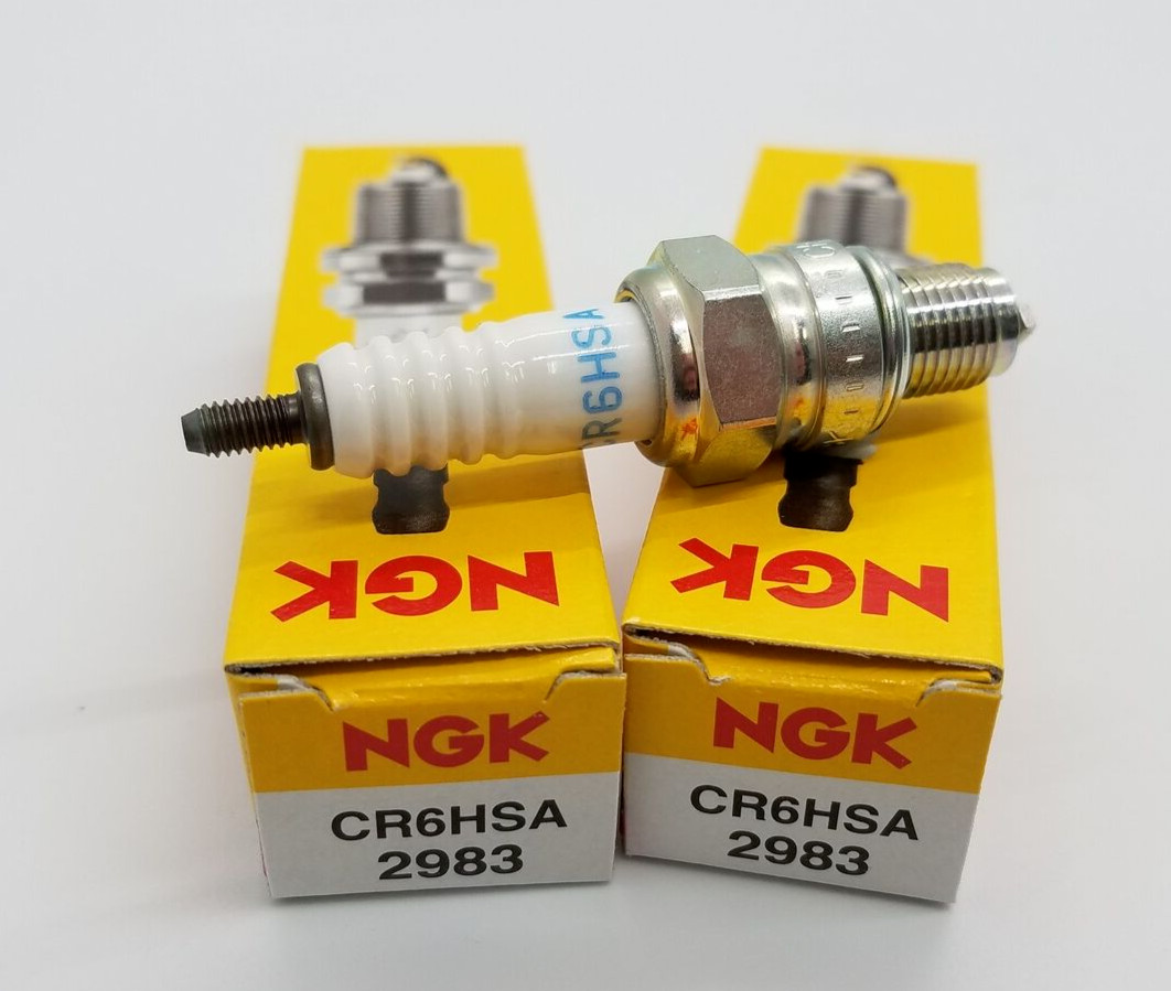 QTY-2 NGK Spark Plug - Twist on  - Honda CRF50 XR80 - CR6HSA 2983