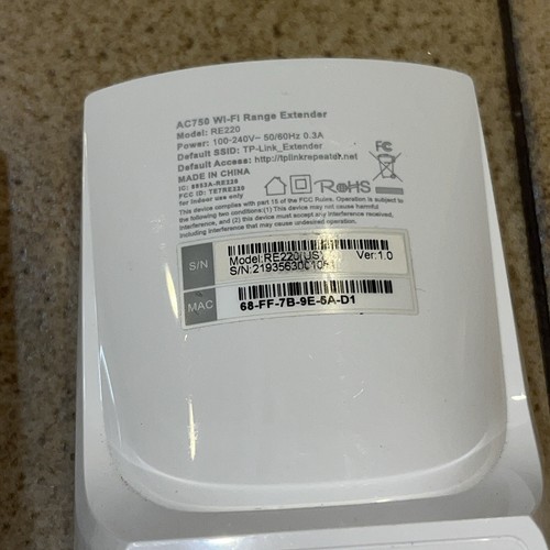 2-Qty TP-LINK AC750 750Mbps WiFi Range Extenders - Tested Working - Imagen 8 de 8