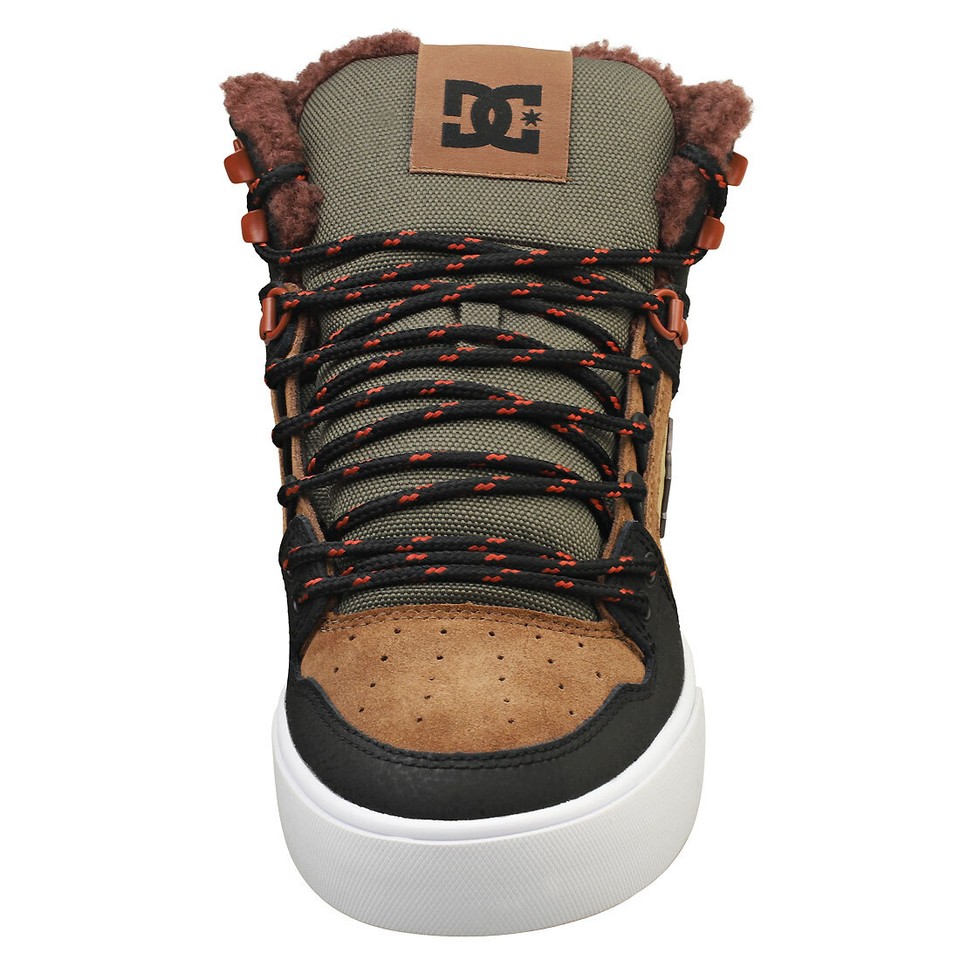 DC Shoes Pure Hightop Wc Winter Herren Brown Green Sneaker
