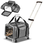 Ruff Life Airline Approved Expandable Pet Carrier on Wheels- Soft sided for Pets