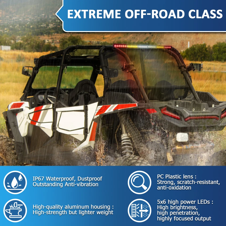 Kit de soporte de barra de luz LED trasera de 1"-2" para Can-am Maverick X3 36" Foto 3 de 4