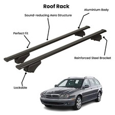 2 Pcs Black Cross Bars For Jeep Cherokee Suv 2002-2007 2 Pcs Black Cross Bars For Jeep Cherokee Suv 2002-2007