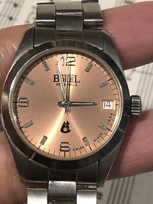 VINTAGE ERNEST BOREL DATE MEN WATCH=RUN
