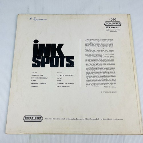 Ink Spots: The Inkspots Sing and Play 1971 Vinyl Record - Picture 2 of 4