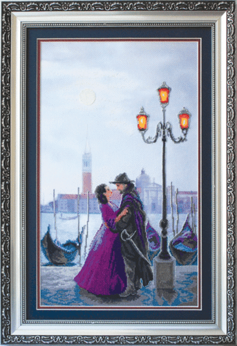DIY Cross stitch kit "Lunar night in Venice" - Picture 1 of 2