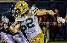 Clay Matthews GB Packers Art Print Lrg 12x18 LE 50 rare