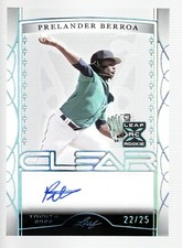 2022 Leaf Trinity Clear Auto Platinum Spectrum Foil #CA-PB1 Prelander Berroa /25