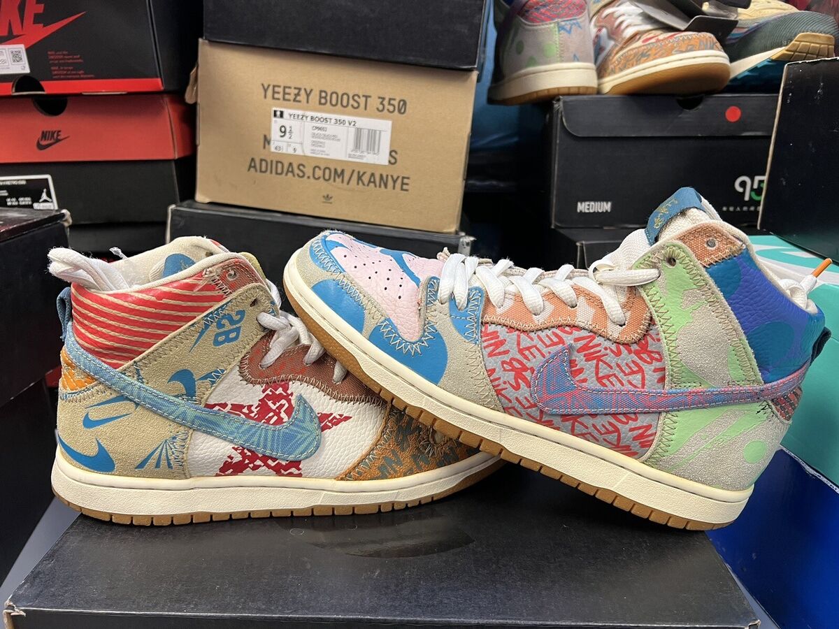 Nike SB Dunk High x Thomas Campbell What The 2017 Size 9 Nike SB Dunk High x Thomas Campbell What The 2017 Size 9