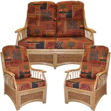 GILDA CUSHION & COVER for Cane Rattan Wicker Conservatory Garden Furniture Chair