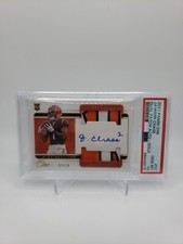 2021 Panini One Ja'Marr Chase RC /10 Dual Patch Gold #37 Auto PSA 10