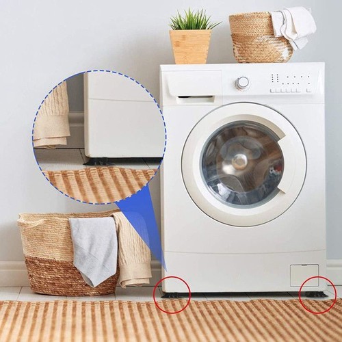 Pads Raiser 4Pcs Legs Silent Rubber AntiFor Feet Mat Vibration Washing Machine - Picture 2 of 14