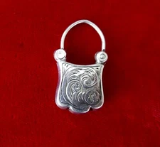 Antique Sterling Silver Necklace Catch