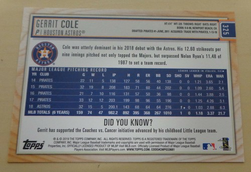 2019 Topps BIG LEAGUE - SINGLES #300 to #349 - Picture 40 of 82