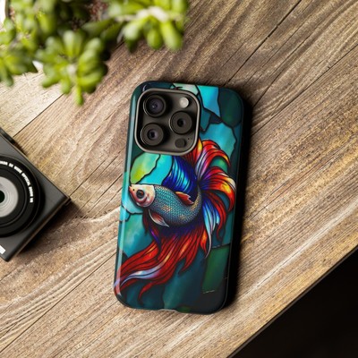 Vibrant Betta Fish Phone Case Stunning Aquatic Art iPhone Samsung Protection