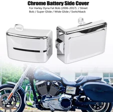 Chrome Battery Box Side Cover For Harley Dyna Wide Glide FXDWG Switchback FLD