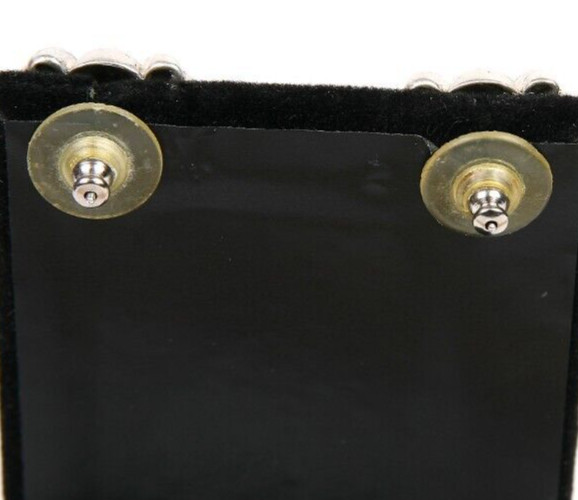 STERLING SILVER ONYX Rectangle Shape EARRINGS Sig… - image 4