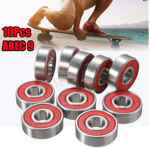 10/20/50/100pcs Roller Skate Skateboard Ball Wheel Bearing ABEC-5/7/9 608 RS 2RS - Picture 1 of 10