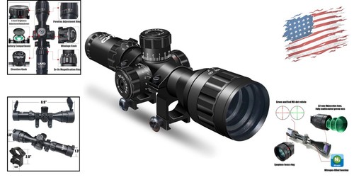 High-Strength 3-9x32 Tactical Scope with Adjustable AO and Fog-Proof Design - Picture 2 of 8