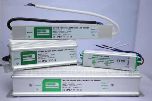 LED Transformator IP67 12/24V 10W/15W/20W/30W/45W/50W/60W/80W 200WTrafos Driver