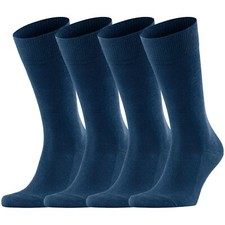 Dafi Soft 4 Pairs Men’s Seamless Toe Cotton Socks Comfort Made in Turkey