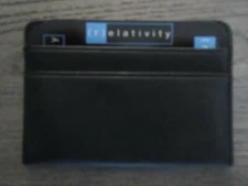 Relativity black ID card / credit card holder, new