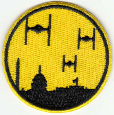WASHINGTON DC Empire Strikes DC Patch Skyline Patch Star wars inspired - Iron On