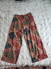 Vtg 90s Boho Pants Sz 18 Originall Russ Sportswear Company Patchwork Colorful A1
