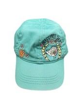 Bass Pro Shops Teal Green Bird  Flowers Toddler Baseball Cap Hat
