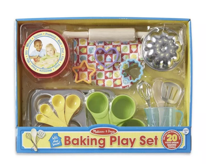 Melissa Doug Baking Play Set 20 pcs Play Kitchen Accessories