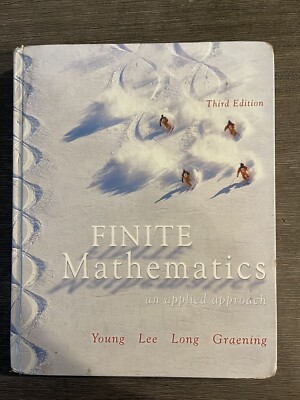 Finite Mathematics Third Edition By Paula Grafton Young Pre Owned