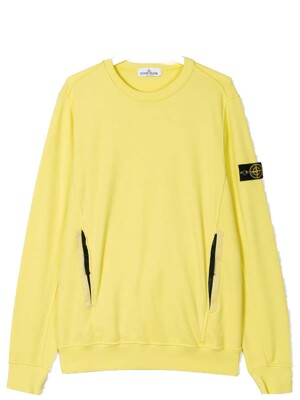 Stone Island Junior Sweat-Shirt mit Logo-Patch-Verzierung, 681660744 (GELB)