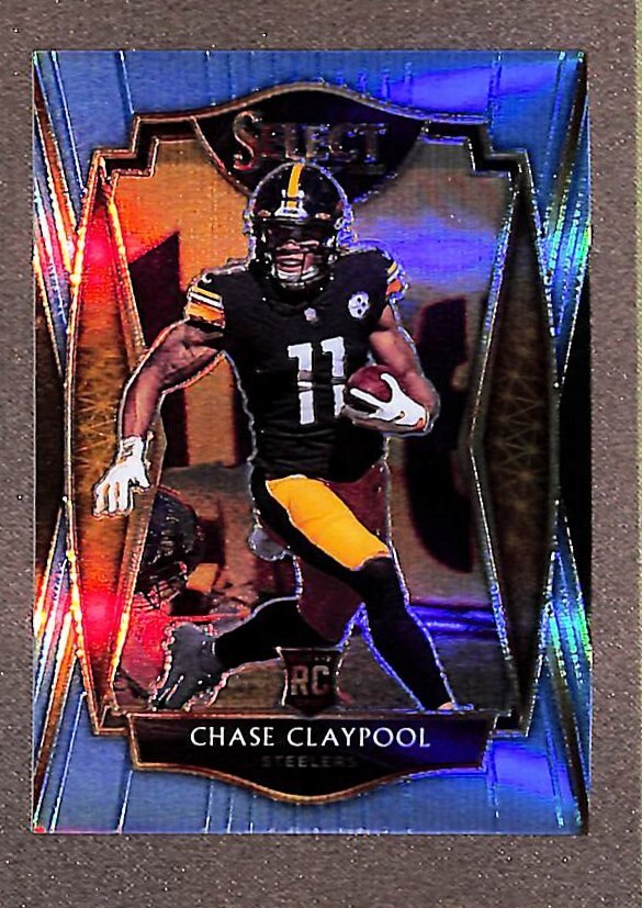 2020 Select Football #170 Chase Claypool Light Blue Prizm Parallel SP #/99