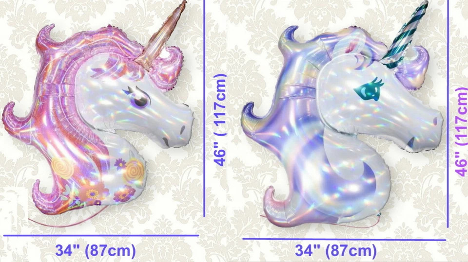 FIESTA UNICORNIO: LÁSER ROSA PÚRPURA LÁMINA + 10 GLOBOS DE LÁTEX SUMINISTROS DE CUMPLEAÑOS 12 piezas Foto 4 de 4