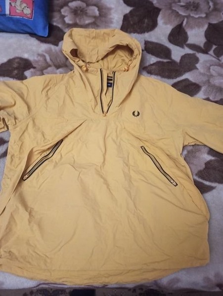 Men Fred Perry Anorak Yellow 42